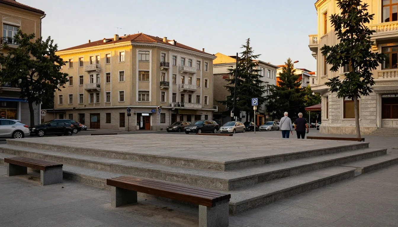 Ankara'da kamu binası önü