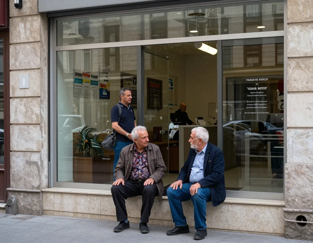 Bankada müşteri ile görevli görüşmesi