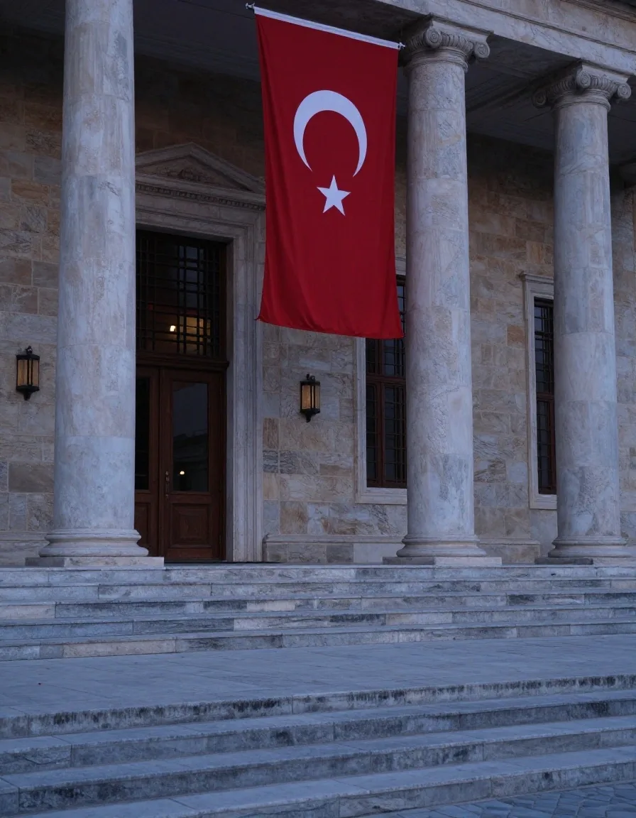 Ankara'da kamu binası önü