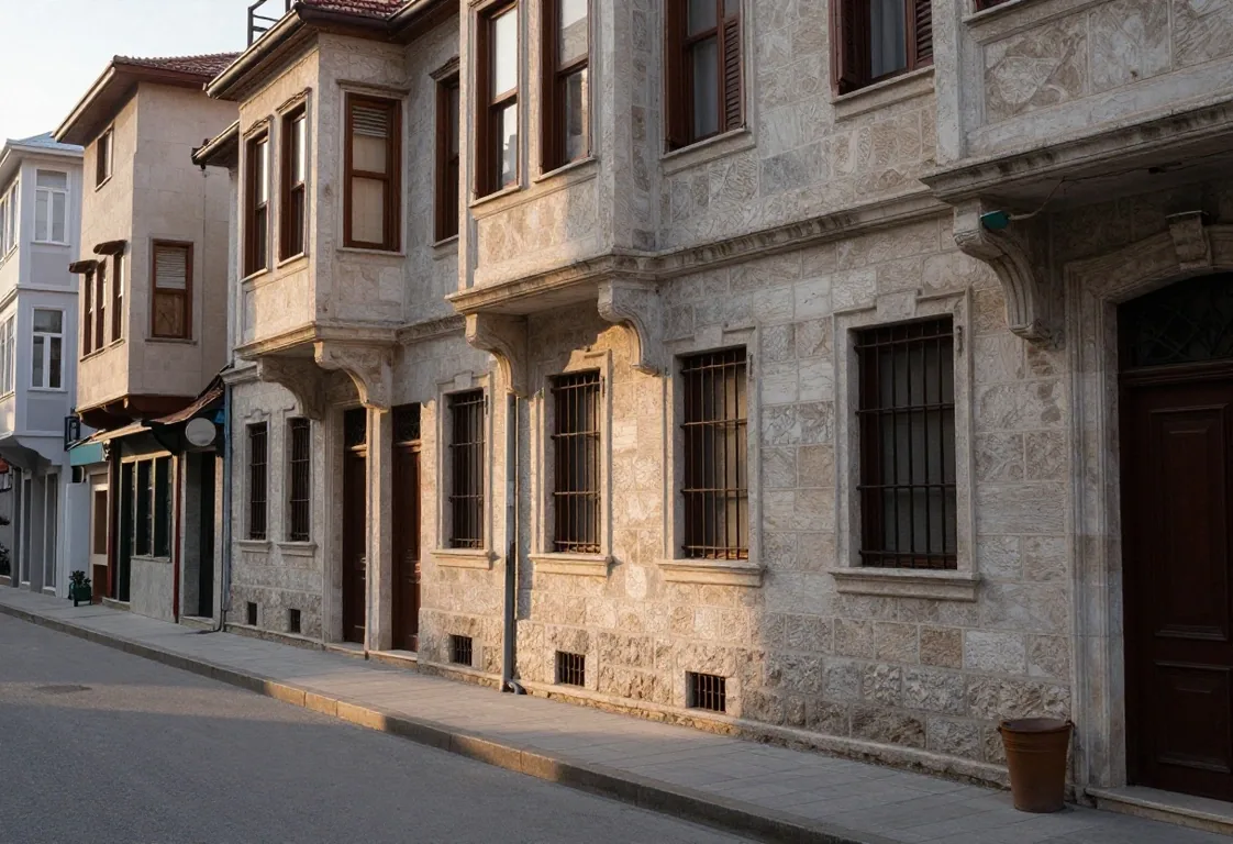 İstanbul'da banka önü ve çarşı sokağı